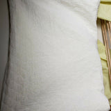 Vintage 70s Quilted Top Twin Bedspread Bed Cover Sunshine Yellow Built-in Skirt