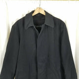 Calvin Klein Thermolite Insulated Microfiber Black Trench Coat Mens 36R Wool