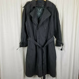 Towncraft Insulated Double Breasted Trench Coat Mens 40R Removable Lining Gray