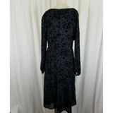 Lauren Ralph Lauren Velvet Fit & Flare Faux Wrap Little Black Dress Womens 8