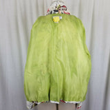 Coldwater Creek Linen Hawaiian City Scape Art To Wear Jacket Blazer Womens XL