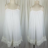 Vintage Radcliffe Babydoll Bridal Gown Flirty Double Chiffon Peignoir Robe Set P