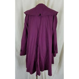 Laura Ashley Double Breasted Wide Lapel Swing Trench Coat Womens M Great Britain
