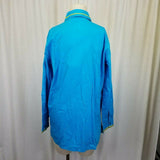 Spirit by Sandy Starkman Long Sleeve Button Shirt Artsy Embellished Womens S QVC