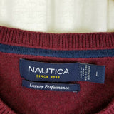 Nautica Luxury Performance Vneck Pullover Knit Sweater Vest Mens L Sleeveless