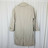 Oleg Cassini Insulated Placket Front Trench Coat Mens 34 XShort Removable Liner