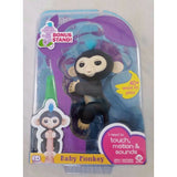 Fingerlings Baby Interactive Monkey Finn Black 40 Sounds Bonus Stand Finger Toy
