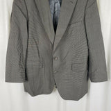 Jos. A. Banks Executive Collection Houndstooth Blazer Jacket Sportcoat Mens 46