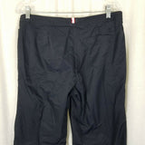 Ellesse Limited Presa 59107 Black Nylon Trousers Pants Womens 12 Cinch Waist VTG