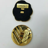 VINTAGE Charmant Beverly Hills Belt Buckles Gold Metal Sequins Lot 2 Flower V