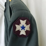 Irving L Wilson US Military Army Uniform Jacket Blazer Sportcoat Mens 41R Green