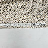 Joann Fabrics Small Calico Print Brown Cotton Fabric Woven 1.75 yards Exclusive
