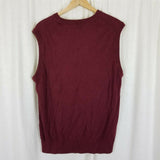 Nautica Luxury Performance Vneck Pullover Knit Sweater Vest Mens L Sleeveless