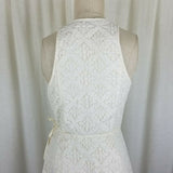 Abercrombie & Fitch Lace Wrap Summer Dress Womens S Hi Lo Assymetrical Plunge