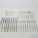 30 Pieces Oneida Community Silverplate 1960 ENCHANTMENT GENTLE ROSE Silverware
