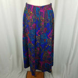 Essay Sharon Anthony Broomstick 80s Long Maxi Elastic Skirt Womens L Vintage USA
