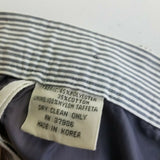 Peabody House PBD Blue Railroad Stripes Pinstriped Aline Skirt Womens 7 Career