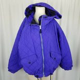 Obermeyer Tantric Reversible 80s Puffer Ski Winter Parka Jacket Womens 12 VTG