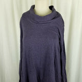 Pure Jill Jersey Knit Cowl Neck Sack Shirt Dress Womens M Womens XL Turtleneck