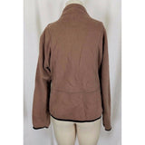 Mirage Las Vegas Casino Full Zip Up Sweatshirt Sweater Jacket Golf Womens L Tan