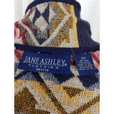 Jane Ashley Petites Woven Jacket Southwestern Tapestry Horses Blazer Womens PL