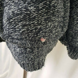Gerard Darel Hooded Wool Toggle Knit Sweater Jacket Cardigan Coatigan Womens 3 L