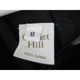Garnet Hill Boutique Black Velvet Hearts Jumper Party Dress Girls sz 8 Maine USA