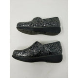 SoftWalk Grey's Anatomy Meredith Black Metallic Leather Clogs Shoes Womens 6.5 M
