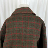 Vintage Alfred Dunner Plaid Wool Cardigan Sweater Jacket Blazer Womens 16 USA
