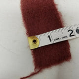 Rug Braiding Brick Red Roving Soft Wool Cashmere Strips Fabric Ribbon Binding