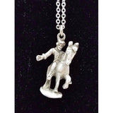 Paul Revere's Ride Pewter Silver Chain Necklace Pendant Charm Souvenir Jewelry