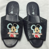 Vintage Disney Micky Mouse Slip On Slides Mules Water Shower Shoes 25cm Womens 9