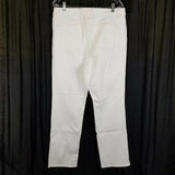 LL Bean 1912 Classic Fit White Denim Jeans Womens 16 NWT American Made Fabric