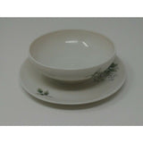 SYRACUSE Carefree True China Wayside Gravy Bowl With Under Plate Fruit Made USA