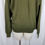 Clan Douglas Merino Wool Lightweight Knit Collared Henley Sweater Womens XL 46