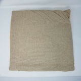 Domain Home Jute Linen Canvas Look Pillow Cover Sham 18x18 Logo Cotton Yellow