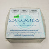 Beachcomber Terracotta Sea Coasters Dolphins Waterproof Thirsty Stone 3D Raised