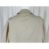 Vintage Gleneagles Placket Trench Coat Deep Pile Fur Removable Liner Mens 42R L