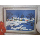 Avon Crewel Creative Needlecraft Embroidery Kit Country Snowscape Needlepoint