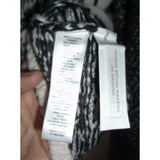 Ann Taylor Loft Alpaca Wool Plaid Knit Scoop Neck Sweater Womens L 3/4 Sleeve
