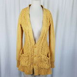 Evy's Tree The Chloe Curry Knit Long Sweater Cardigan Coat Womens S Coatigan