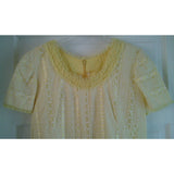 Vintage 70s Lace Ruffles Maxi Prairie Party Formal Modest Dress Womens S 60s MCM