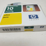 HP 10 2000c 2500c Yellow Ink Cartridge New Sealed Genuine Original Expired