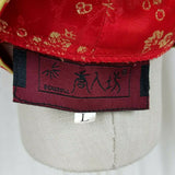 Traditional Asian Chinese Changshan Silk Top Shirt Blouse Womens L Red Floral