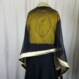 Ballroom Dance Competition Dress Latin Ethnic Womens 44 14 Costume Black Yellow