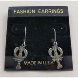 Maine Lobsters Dangle EARRINGS Pewter Made in the USA Silver Metal Ocean Theme