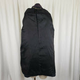 Paul Levy Purple Plaid Mohair Wool Midi Peacoat Womens M  L Vintage 80s Black