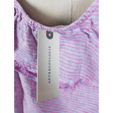 NWT Anthropologie Holding Horses Ruffled Linen One Shoulder Top Pink Womens XL