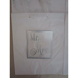 Mr. & Mrs. Hallmark Expressions Gift Bags Wedding Anniversary 3D White Lot of 4