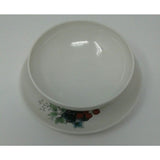 SYRACUSE Carefree True China Wayside Gravy Bowl With Under Plate Fruit Made USA